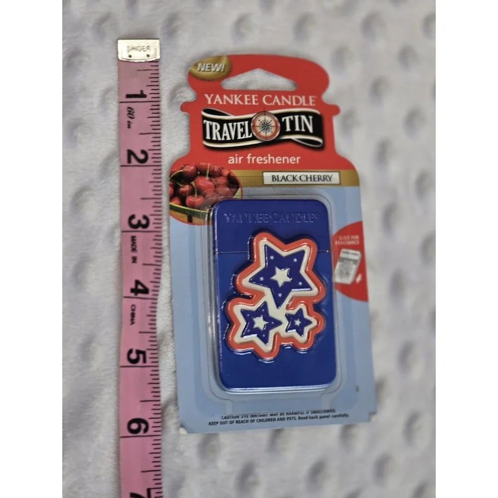 Yankee Candle Travel Tin Air Freshener Black Cherry Housewarmer Lot Of 2 New Set